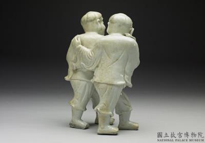 图片[2]-White porcelain figure of the Twin Immortals of Union and Harmony, Ming to Qing dynasty, 17th-18th century.-China Archive